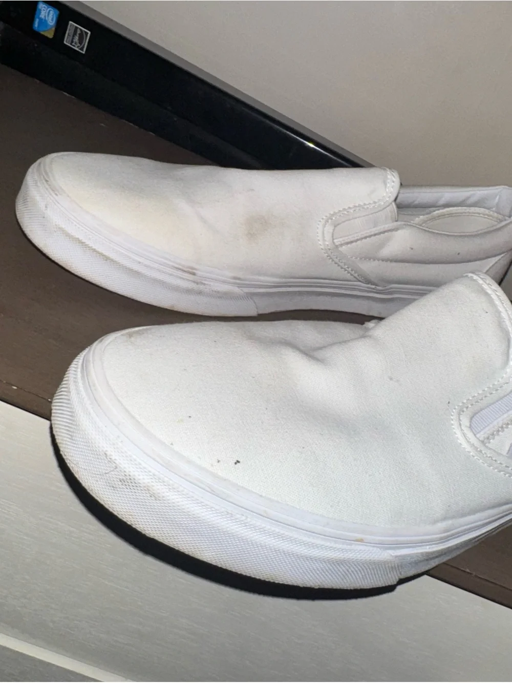 Vans White Men's Slip-On Loafers